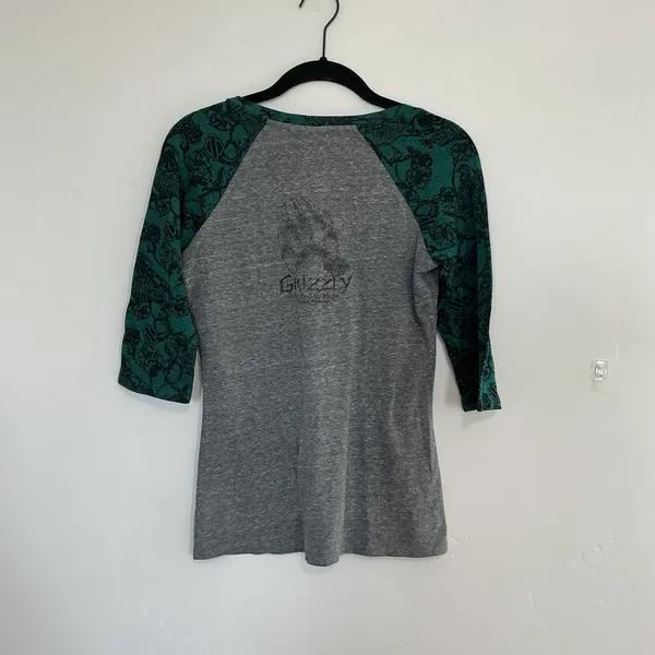 Harley-Davidson Womens Grizzly Missoula‎ Montana Rhinestone Winged Skull Top S - Image 5