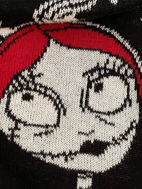Disney Nightmare Before Christmas Jack Sally Sweater Unisex Medium Black Knit - Image 13