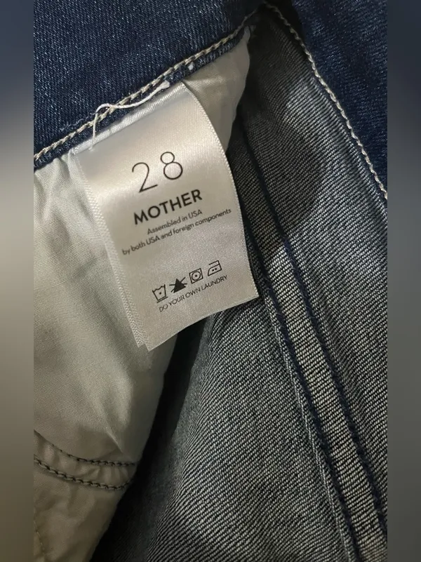 NEW MOTHER “The Runaway Step Fray” Jeans – A Night in Havana, Size 28 - Image 8