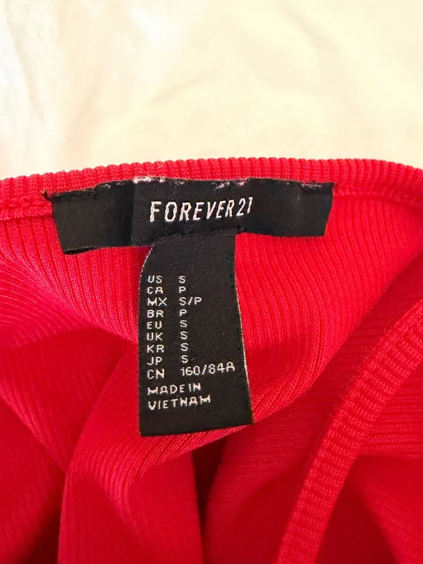Forever 21 Red body suit tank - Image 4