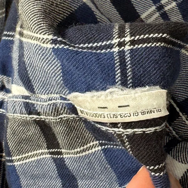 Lauren Ralph Lauren Blue Plaid Button Down Shirt Womens M Fall Preppy Classic - Image 5