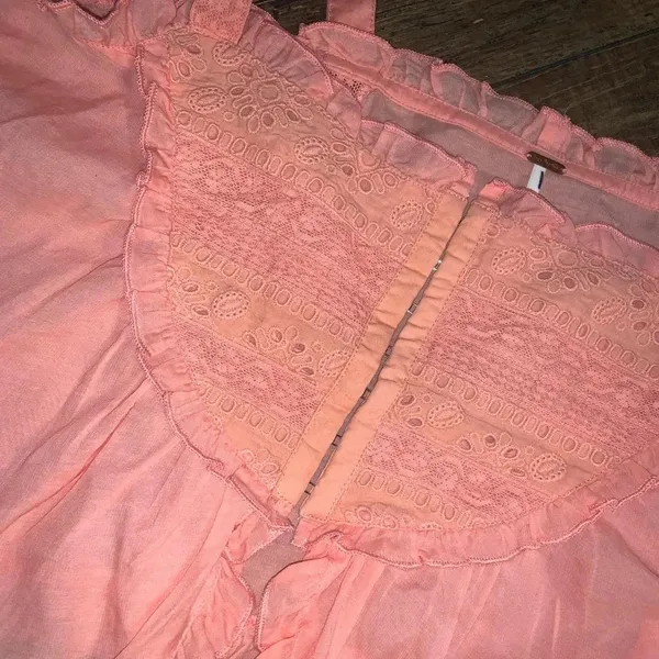 Free People Sweet Sarah Tank Top At In Pink Star Moth $78 Medium Nwot spring - Image 6