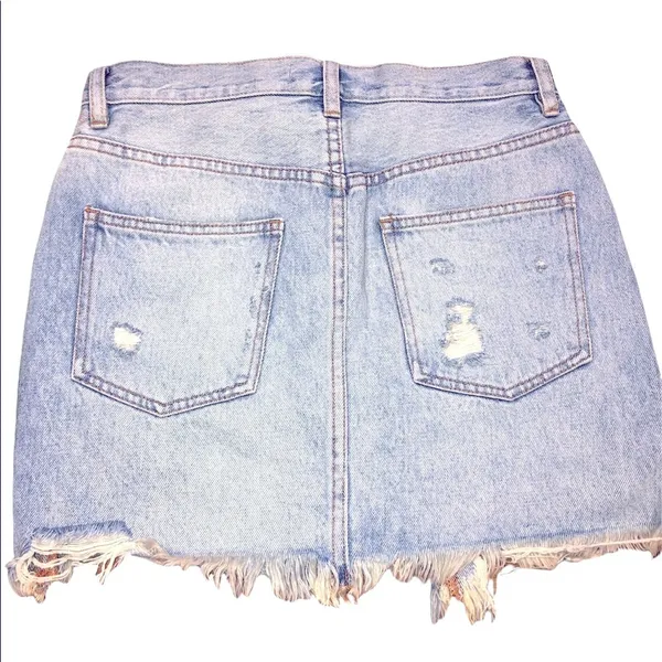 We the Free size 25 distressed jean skirt - Image 2