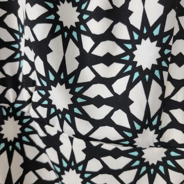 Maggie London Stitch Fix Dress 22W Black White Cenna Jersey Starbust Mini NEW - Image 7
