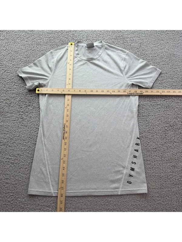 Gymshark Women’s XS White Breathable Mesh Training T-Shirt Athletic Gym Tee Slim - Image 3