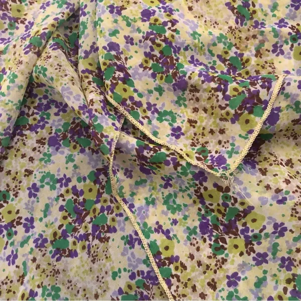 Neiman Marcus Romeo & Juliet Top Tunic Tank Floral Green Ruffle Medium - Image 6