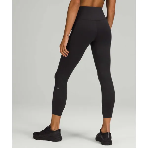 Lululemon Sz 2 Base Pace High-Rise Running Tight 25" In Black Nulux‎ W5DKHS - Image 2