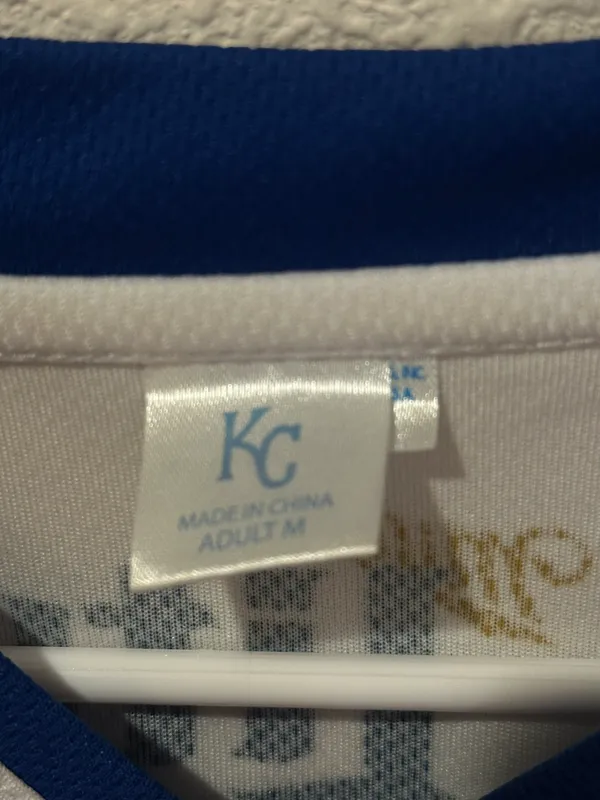 Kansas City Royals Jersey White Size M - Image 3