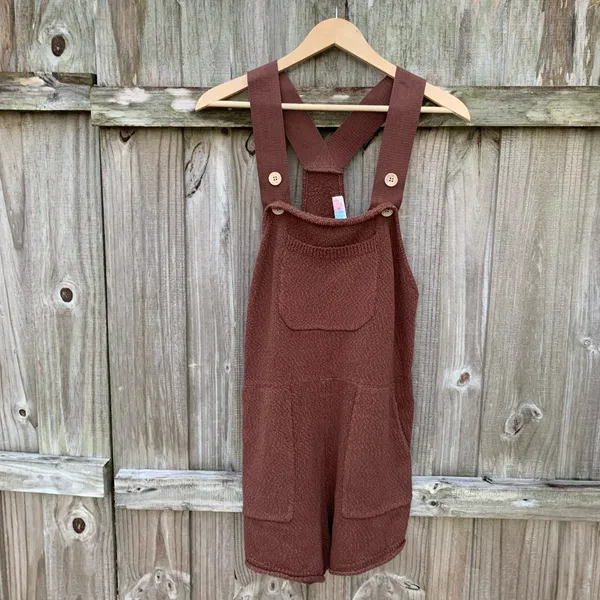 Free People Over It Short One Piece Brown Size M - Image 2