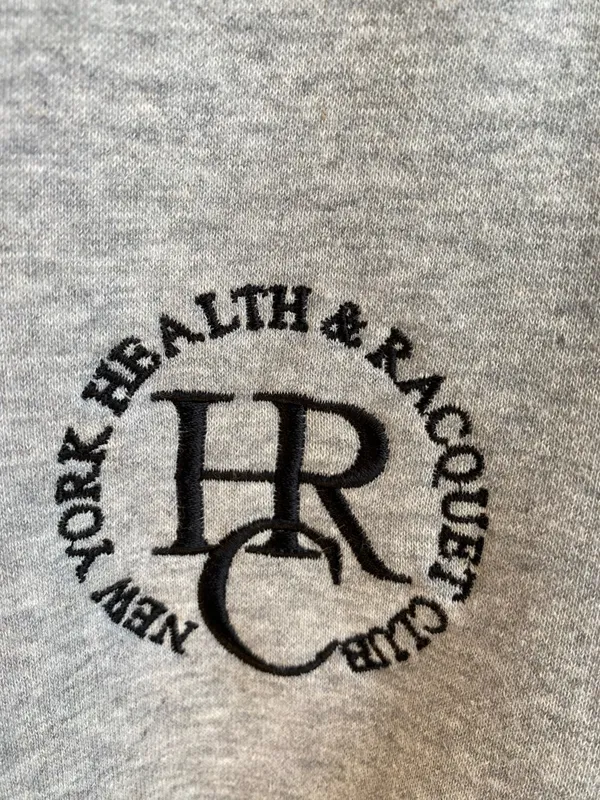 My Call New York Health and Racquet Club Crop Collared Sweatshirt Gray - Image 8