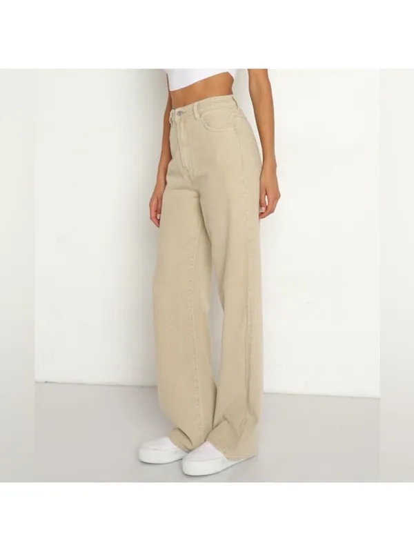 Rolla's Heidi High Rise Loose Straight Tan Khaki Stone‎ Jean size 27 - Image 4