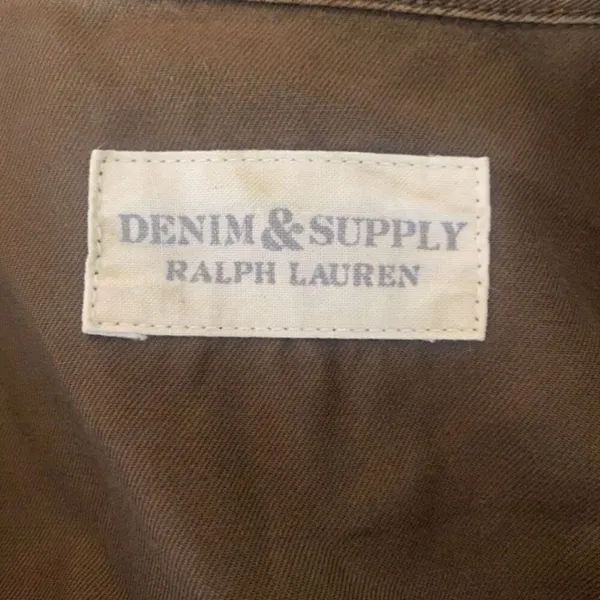 Denim & Supply Ralph Lauren Brown Utility Jacket M Military Style Cotton - Image 6