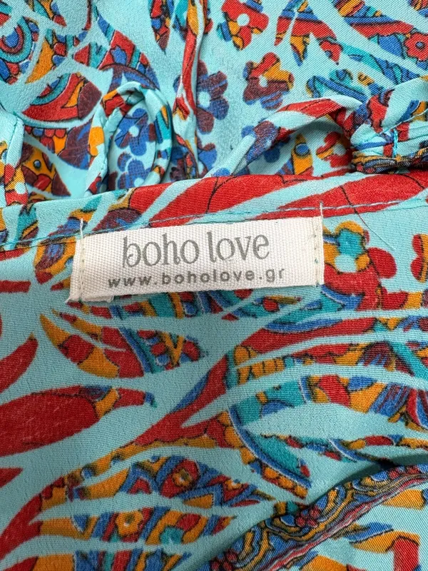 Open Back Boho‎ Love Maxi Dress In Floral Print - Size: One Size. - Image 9