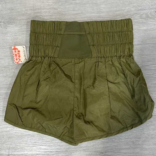 Free People High Waist Olive Shorts - Image 2