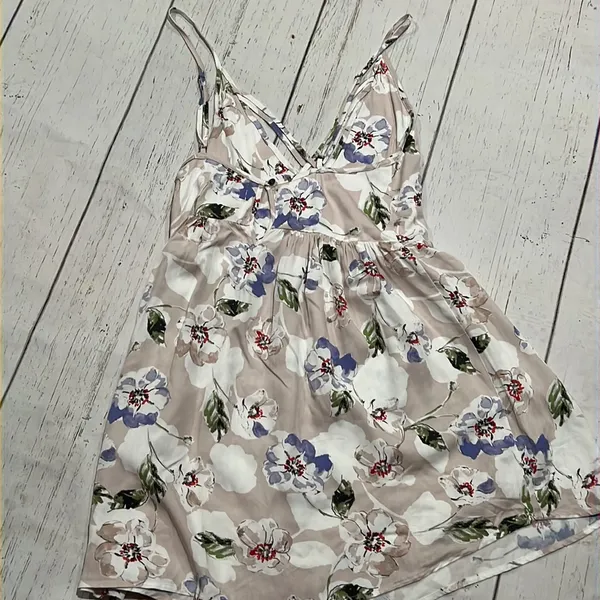 Oneill gray floral spaghetti strap dress nwt - Image 5