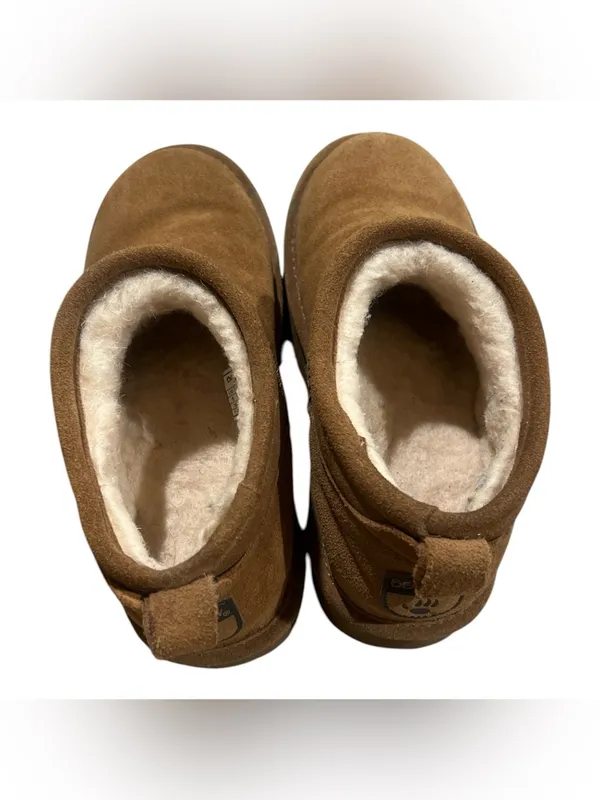 Bearpaw Daphne Suede Ultra Mini Platform Boots Brown Tan Women's Size 6 - Image 5