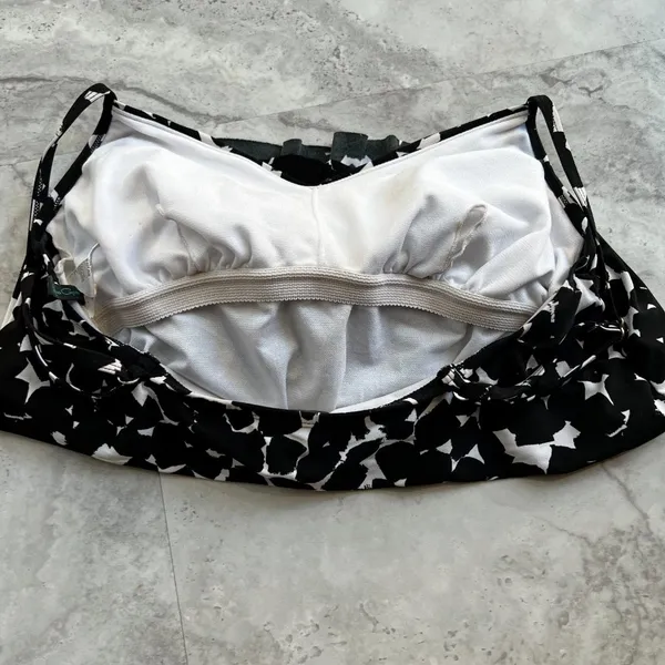 Aqua Green‎ Brand Womens Tankini Swim Bikini Top Black Size Medium M - Image 3