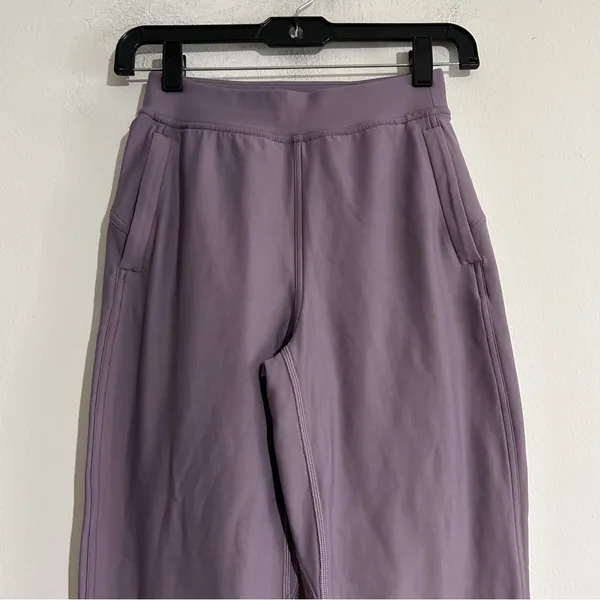 Lululemon Adapted State High-Rise Fleece Jogger Full Length Purple Ash Size 0 - Image 3