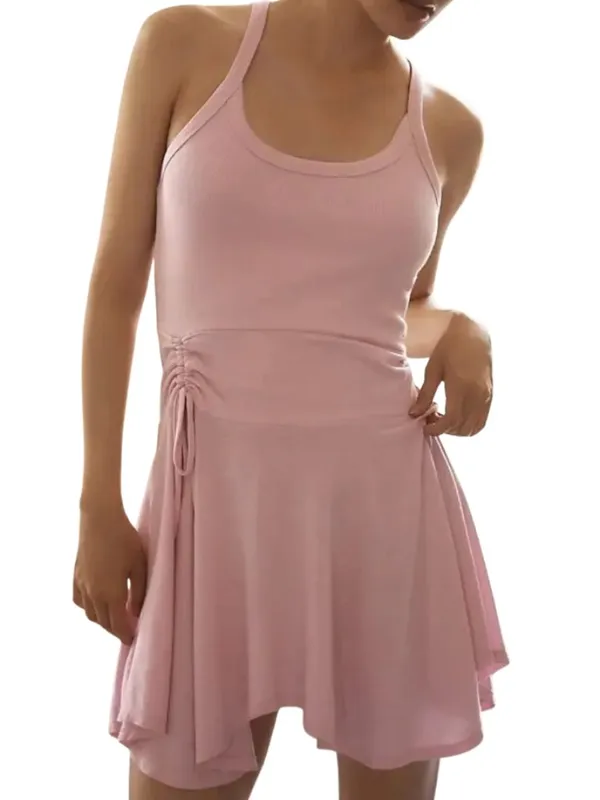Daily Practice Half Pipe Mini Dress Pink Size M - Image 2