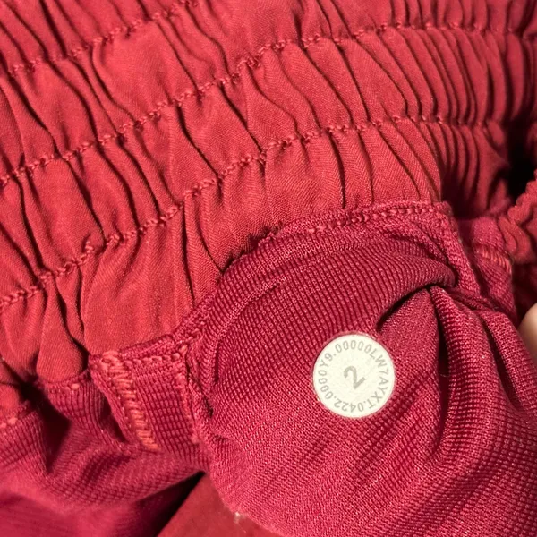 Lululemon Maroon 4 Inch HR Hotty Hot Shorts - Image 4