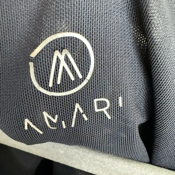 Amari Black Wide Strap High Back Full Coverage Unpadded‎ Sports Bra Minimal L - Image 3