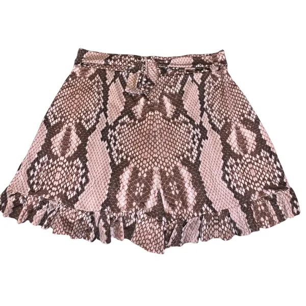 Boohoo Snake Print Crop Top & Shorts Set - Image 2