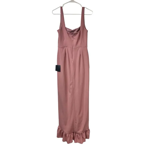Lulus Immaculate Excellence Pink Sleeveless Ruffled Tulip Maxi Dress Size M NWT - Image 5