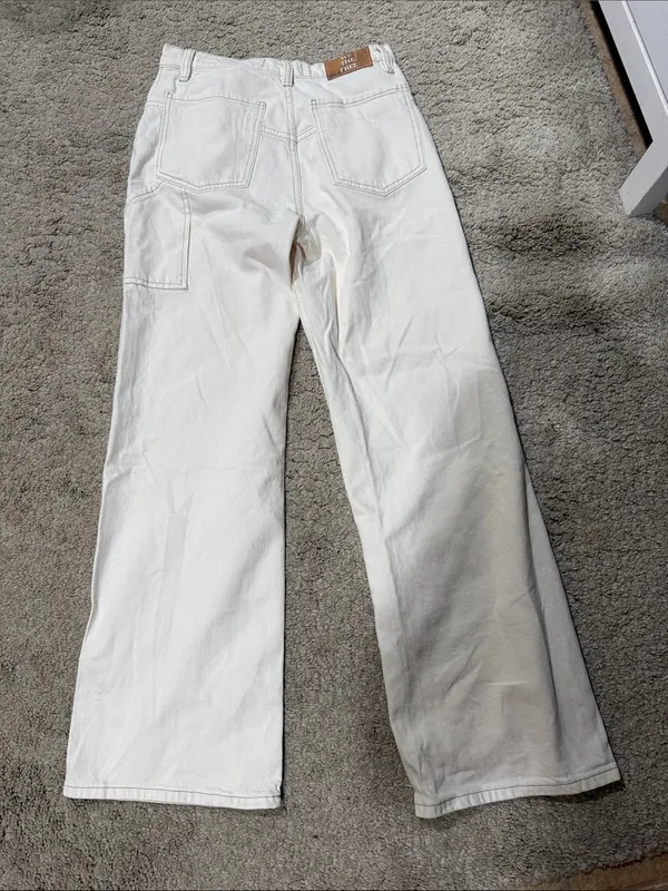 We The Free Cream Tinsley baggy high rise straight leg size 27 EUC - Image 7