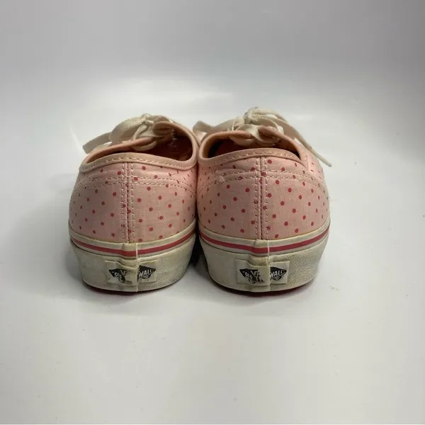 Vans pink polka‎ dot sneakers unisex sizing - Image 2