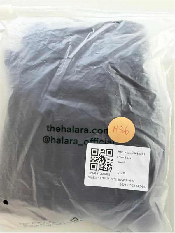 Size M Halara Crossover Yoga Biker Shorts - Image 4