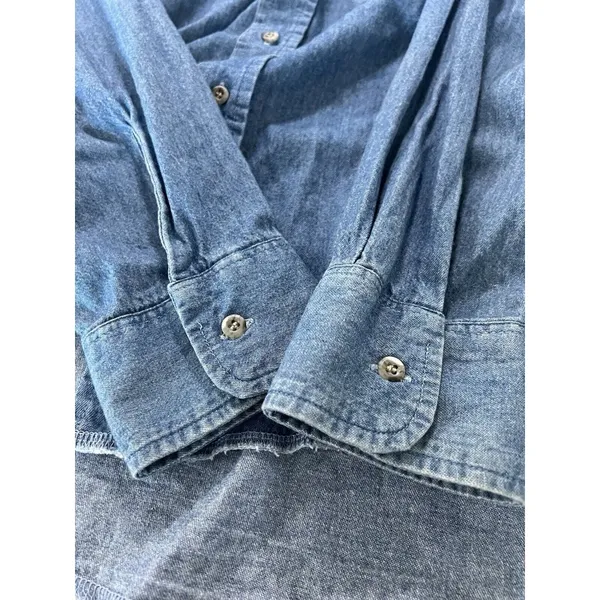Black Canyon Denim Button Shirt‎ Embroidered Lace Size XL Western Women Vintage - Image 12