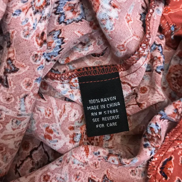 NWT Boutique Boho wide leg floral tie pants sz Large - Image 8