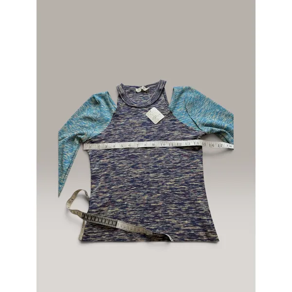 We The Free Free People Cold Shoulder Space Dye Top Cool Combo OB1506198 Medium - Image 5