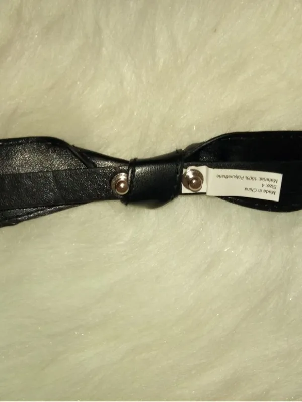 Source Unknown Black Bow Belt Sz 4 Like New! - Image 2