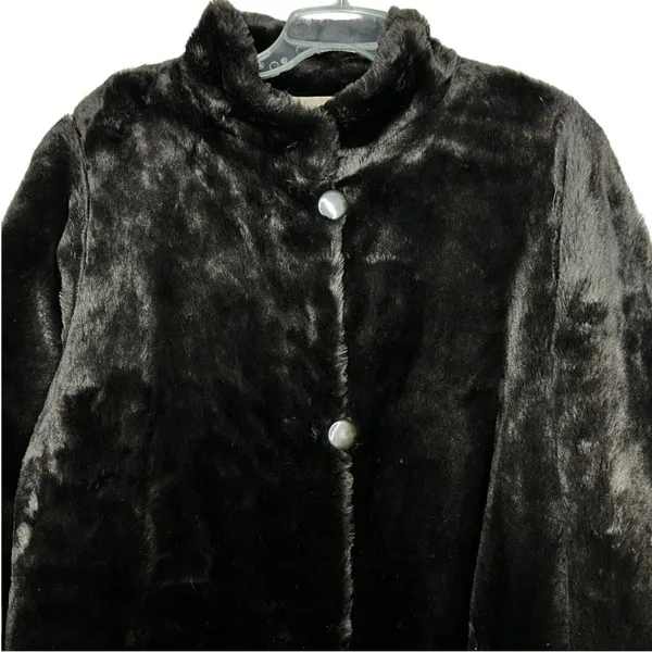 J. Percy for Marvin Richards Reversible‎ Faux Fur Coat - Image 2