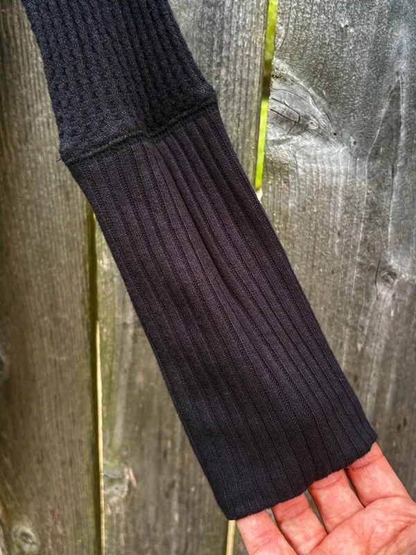 NWT Free People Ventura Thermal Tunic Top Black Size Medium - Image 7