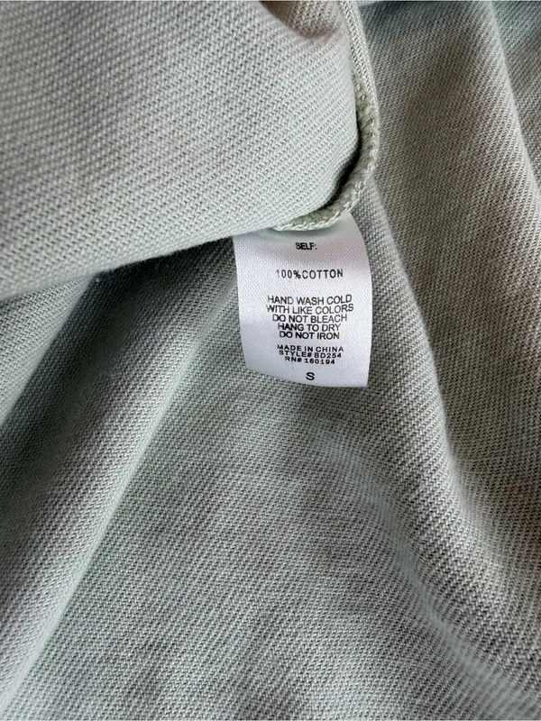 By Together Mint Green Oversized Denim Shacket Jacket Small - Image 6