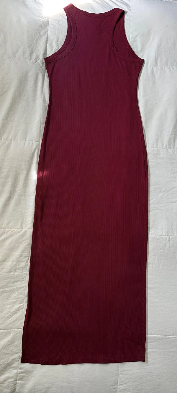 Lulus Ribbed Bodycon Midi Dress - Image 3