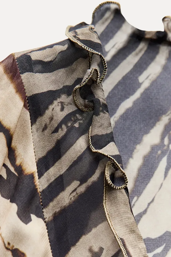 Zara animal Print Dress maxi bohemian hippie summer - Image 13