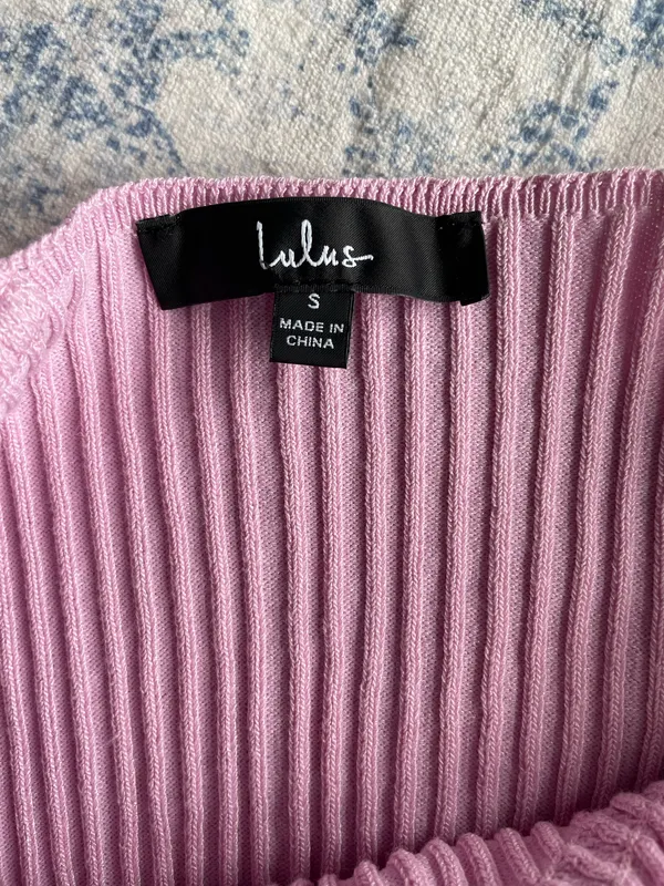Lulus Pink ribbed tank top - Image 5