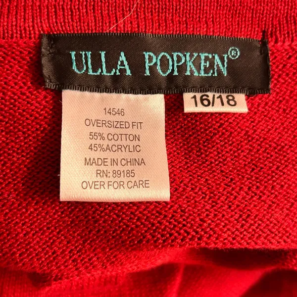 Ulla Popken Cardigan Sweater Red 16‎ Or 18 - Image 7