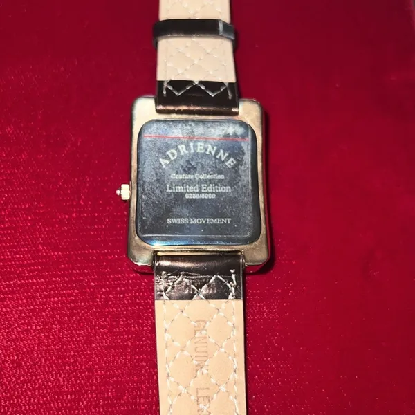 Vintage Adrienne Crystal Mother of Pearl Watch - Image 3