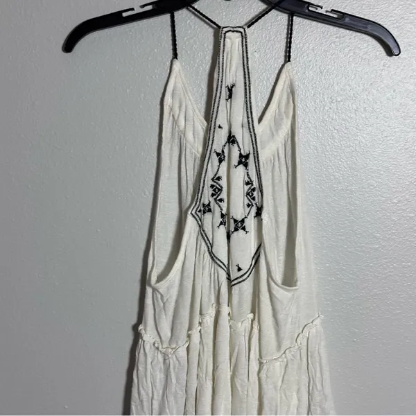 Urban Outfitters Women Ivory Embroidered Dream Catcher‎ Tiered Tank Top size S - Image 8