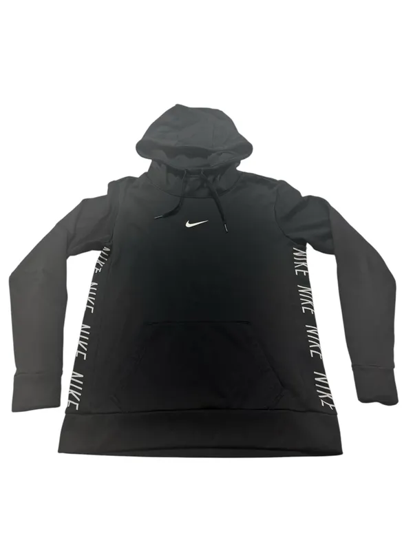 Nike Black Women's Hooded Pullover with Side Logo Tape - Image 4
