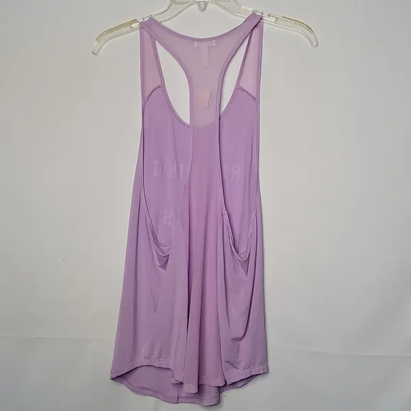 PINK - Victoria's Secret NWT razor back purple tank top running sucks size Medium - Image 5