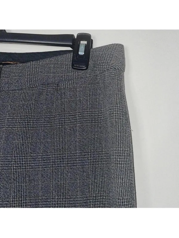Express Design Studio Editor Pants Grey Plaid Work Career Office Trouser - Image 2