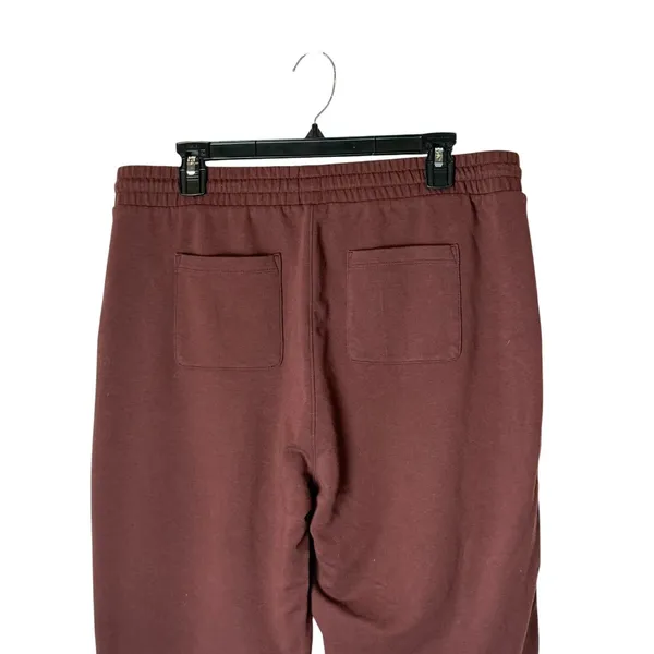 Old Navy Baby Terry Joggers Women Large Brown High Waisted Drawstring Athleisure - Image 4