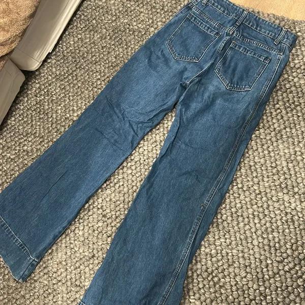 Dissh Classic Blue Denim Sailor Jeans Size 6 - Image 10