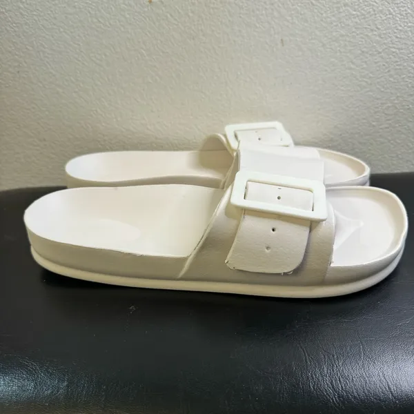 New. Adjustable white shoes Platform Slippers For Women - Ultimate Comfort - Image 4