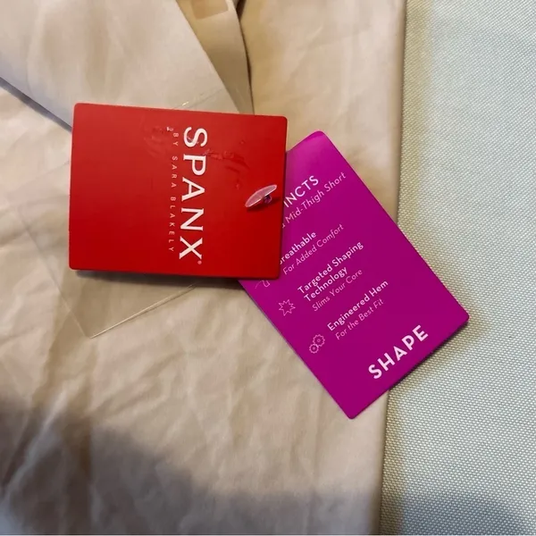 NWT SPANX Thinstincts High Waisted Mid-Thigh Shorts Nude Shapewear Size XL - Image 5